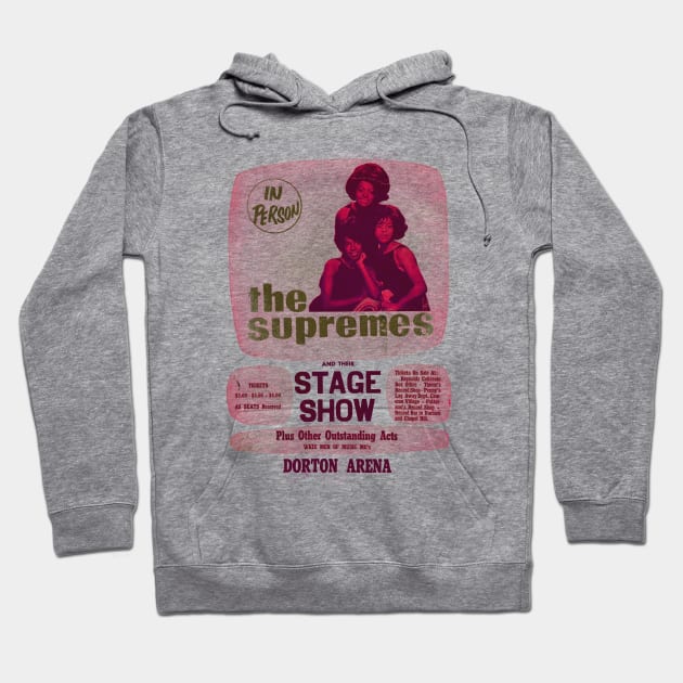 Diana Ross and the Supremes concert poster Hoodie by HAPPY TRIP PRESS
